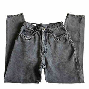 Vintage Rio By Stephen Mardon 90s Western High Waisted Black Rope‎ Jeans Size 9